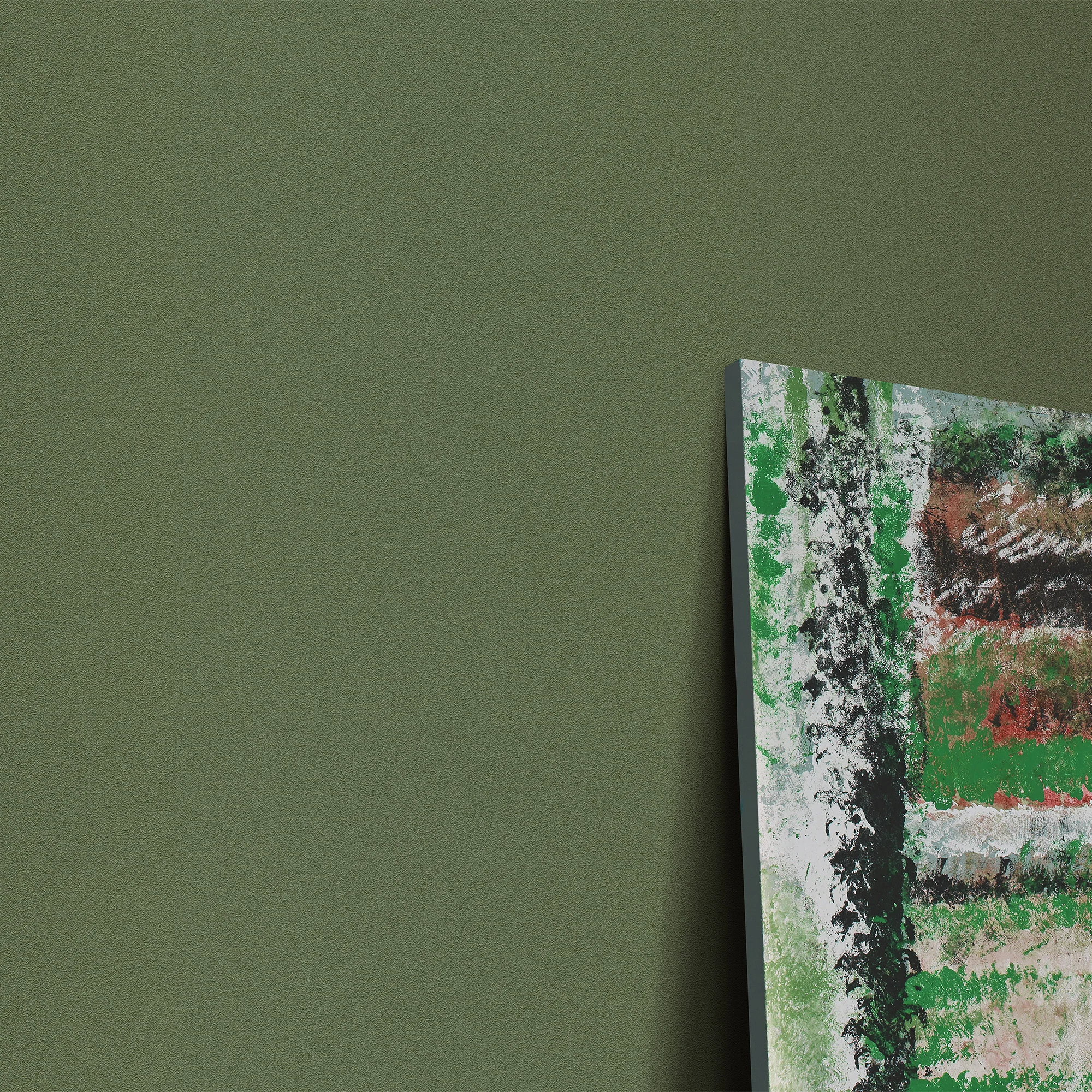 Papier peint intissé Soft Line coloris vert bouteille
