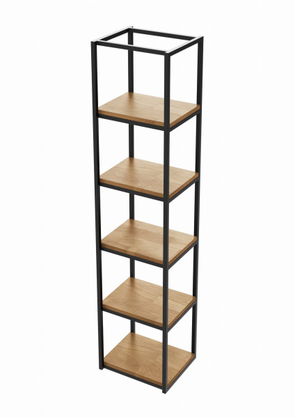 Regał WOOD BOX 177x40x30/34 Loft na książki