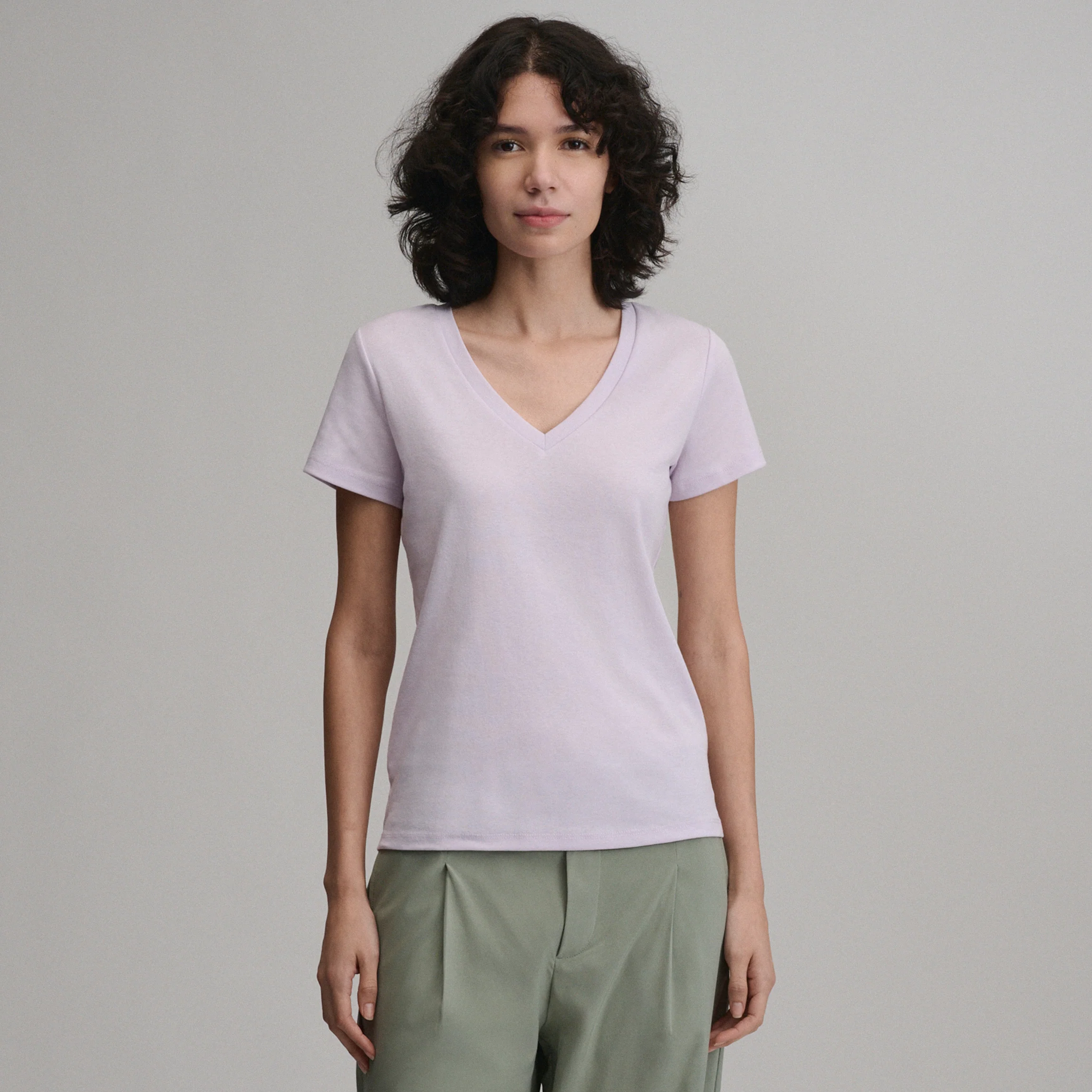 Women's Everyday Short-Sleeve V-Neck T-Shirt