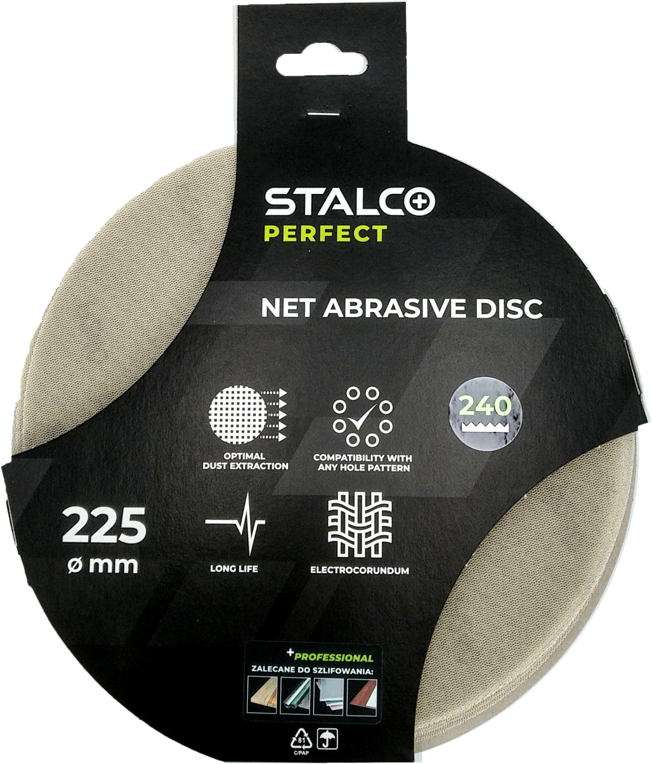Krążek ścierny siatkowy 125mm 125mm, gr.80 STALCO PERFECT S065172328