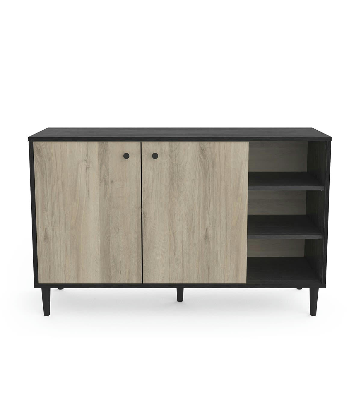 ARTY - Buffet avec 2 portes et 3 niches - L110cm