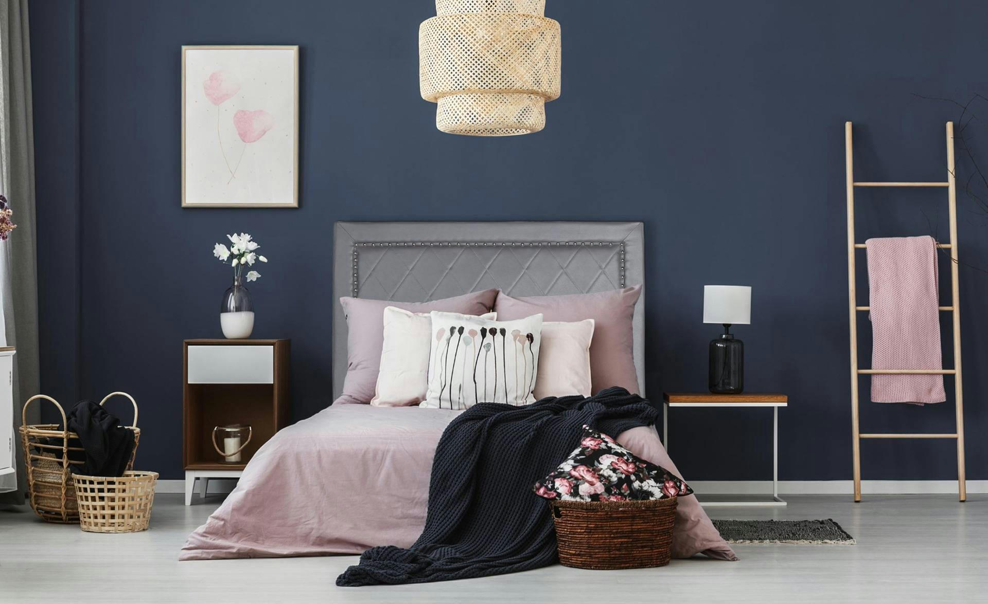 MEGHAN - Tête de lit 140cm simili p.u. Gris