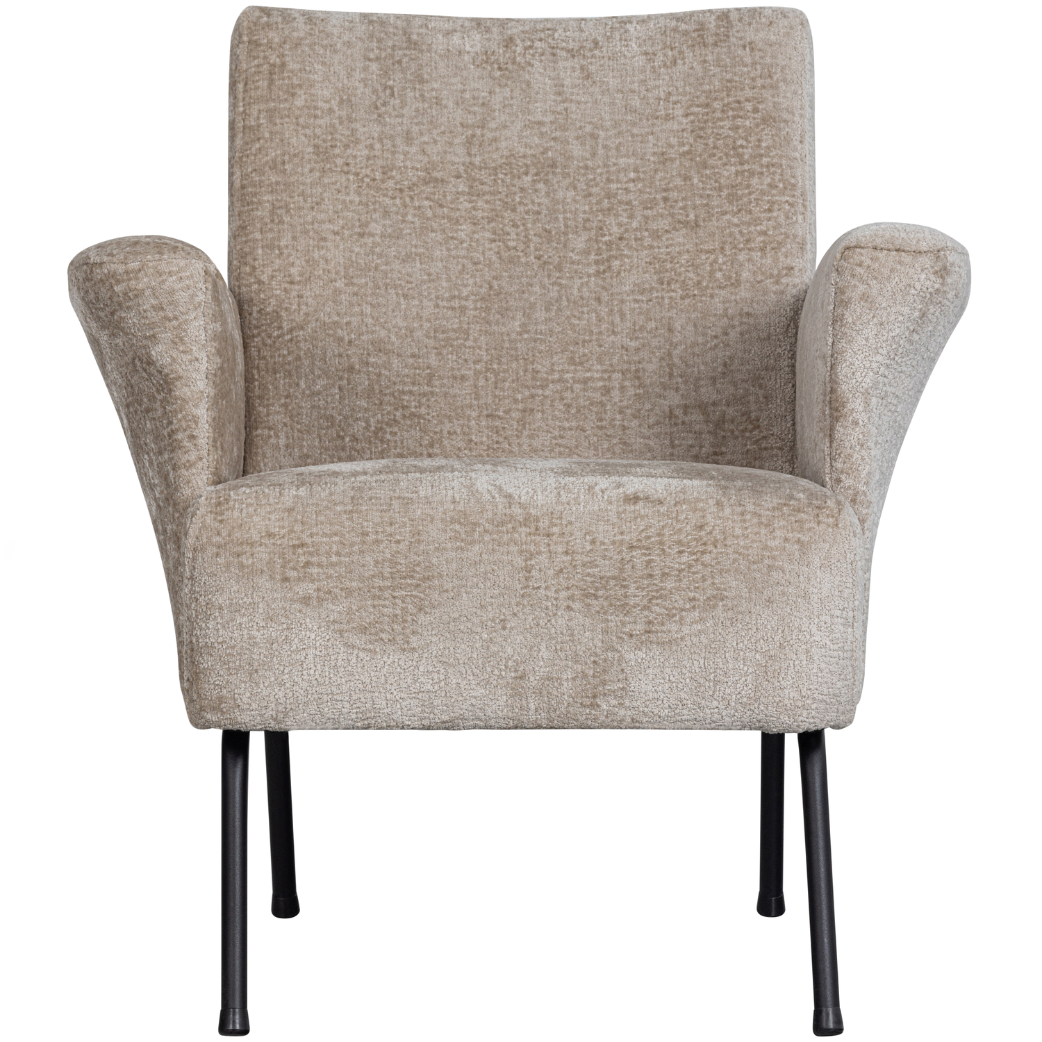 WOOOD fauteuil Muse - Geweven stof - Naturel - 77x73x70