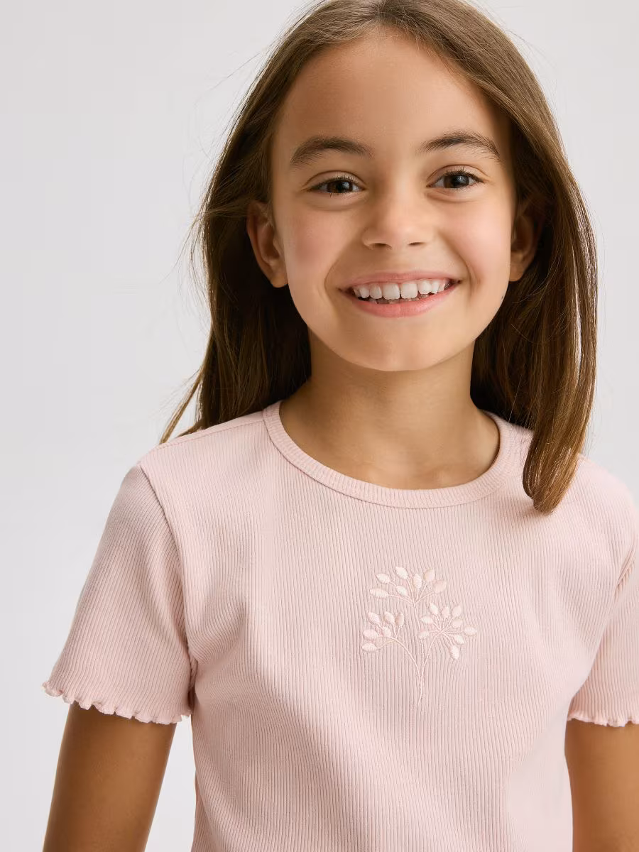 T-Shirt With Embroidery Detailing