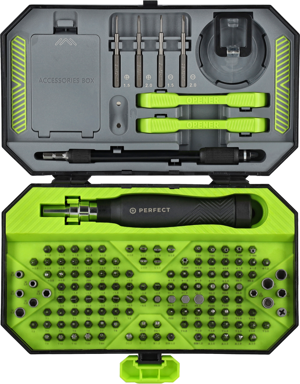 Zestaw do serwisowania smartfonów 145 elementów STALCO PERFECT S-13800