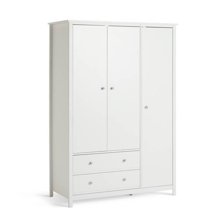 Habitat Brooklyn 3 Door Wardrobe - White