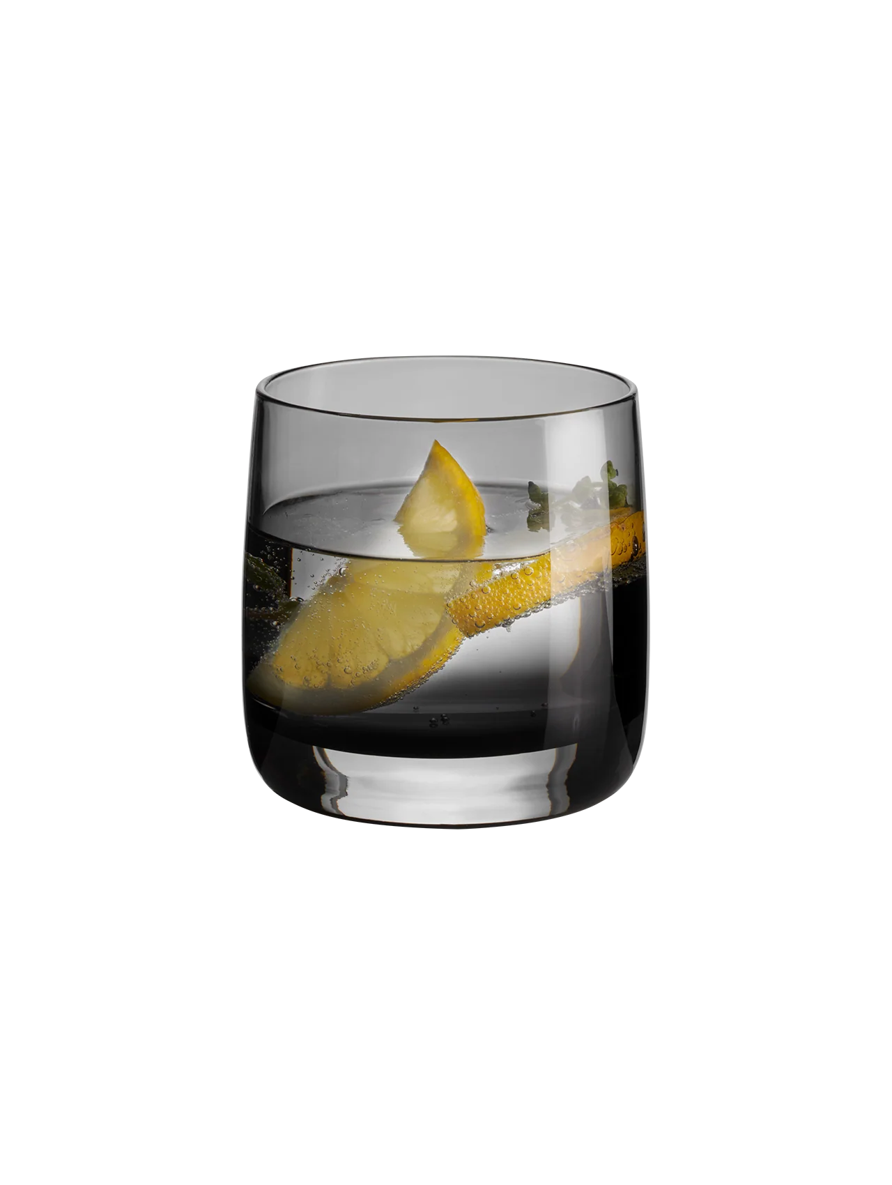 glas, grau