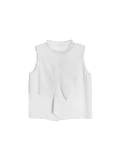 Patchwork Ruffles Vest - 25SDT081A