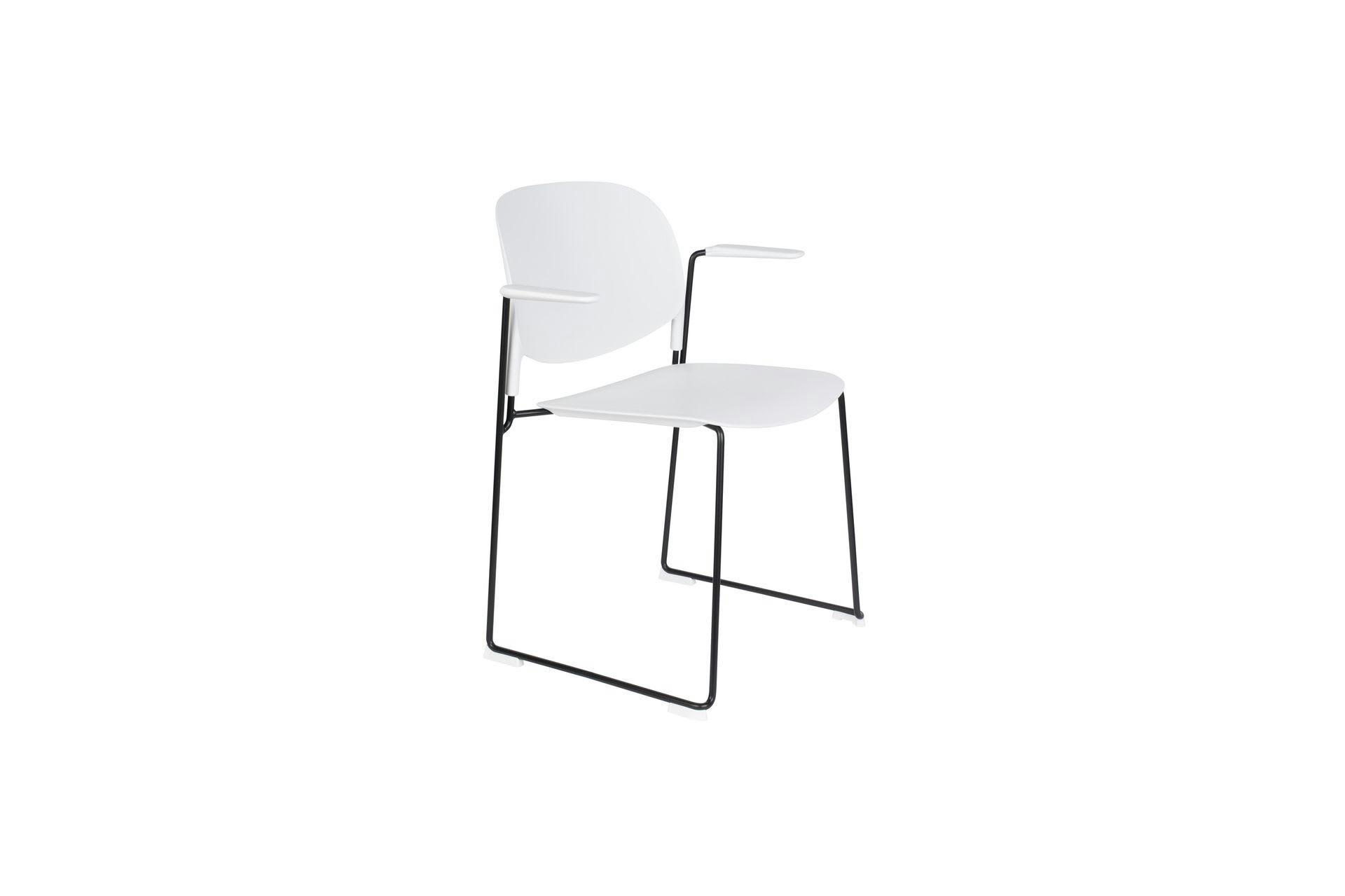 STACKS - Fauteuil en polypropylène blanc