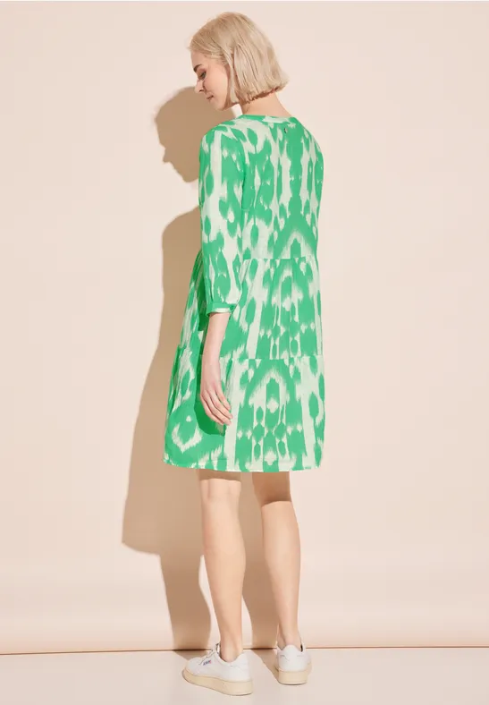 Leinen Kleid mit Print