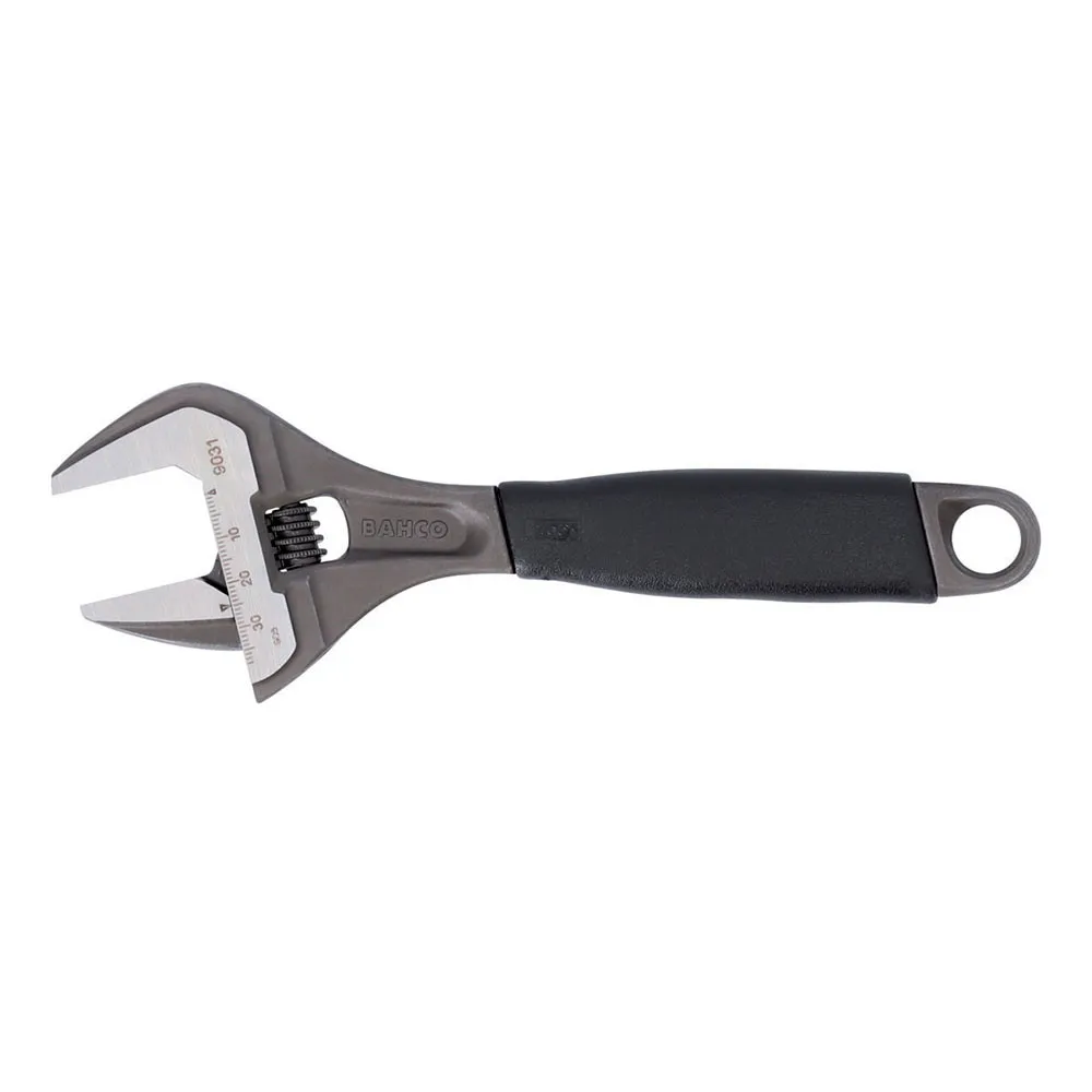 Bahco Ergo™ Large Opening Center Knurled With Rubber Handle And Finish Pliers 38 Mm 218 Mm adjustable wrench