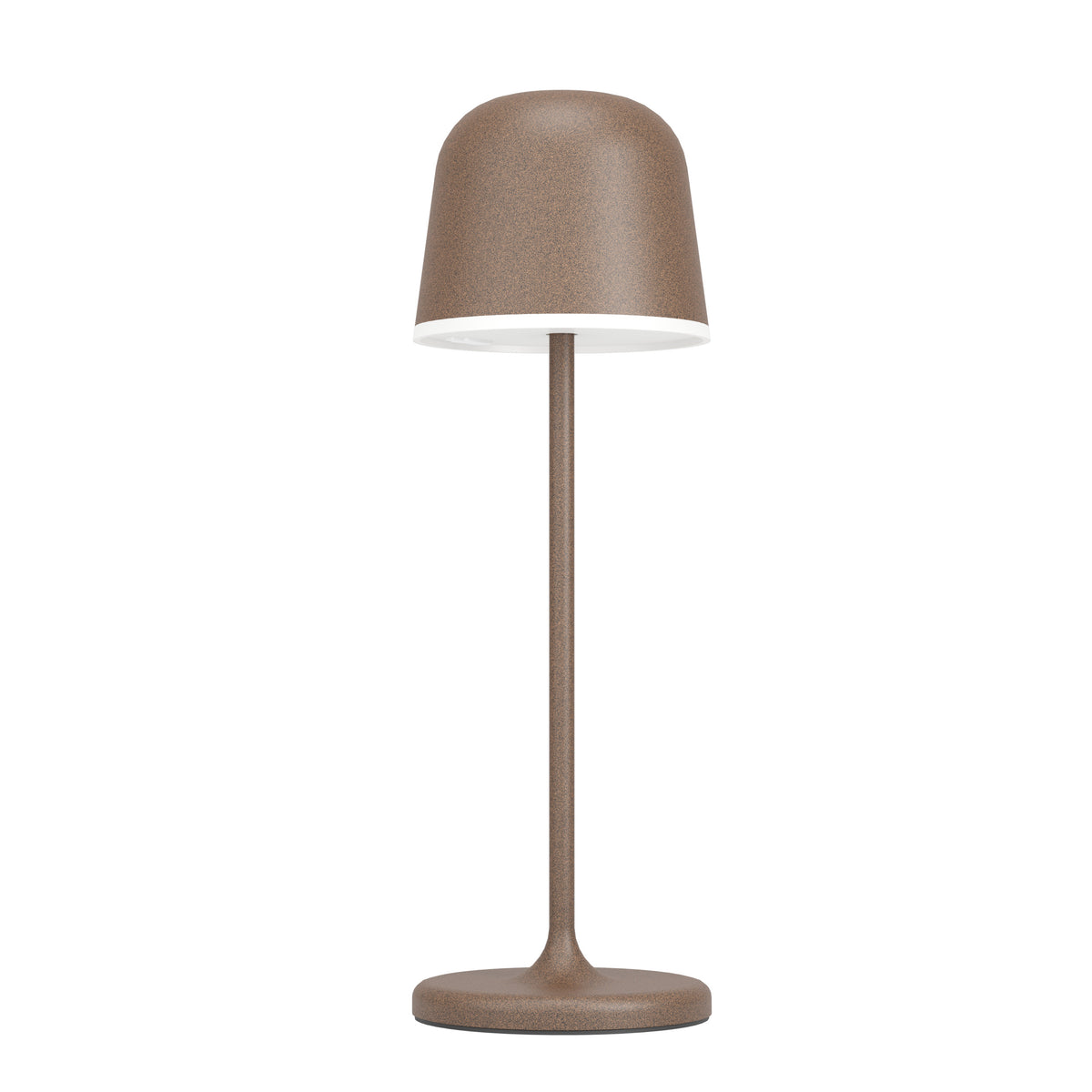 EGLO tafellamp Mannera - aanraakdimmer - draadloos - 34cm - roestbruin