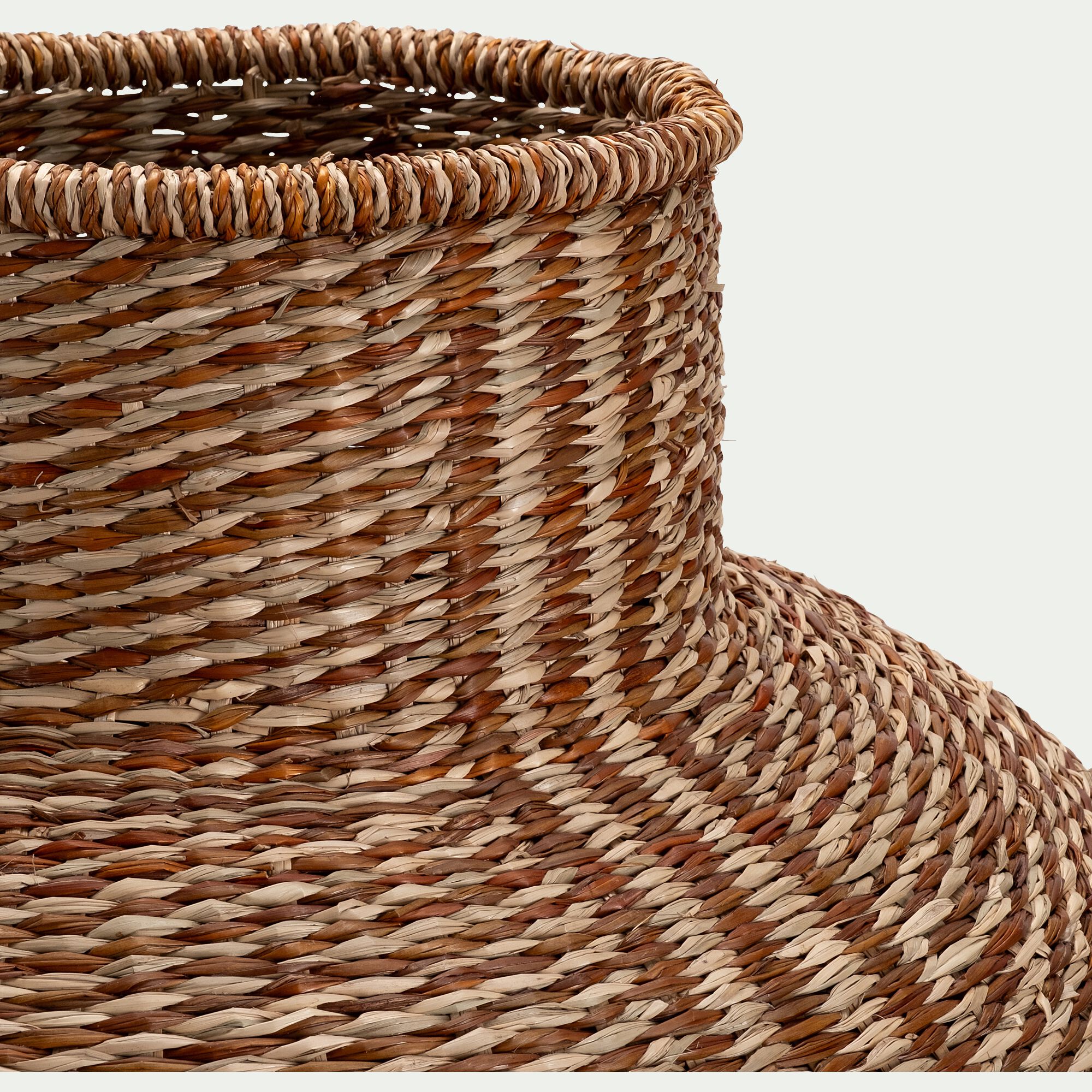 SALERNES - Vase boule en jonc de mer D50cm - naturel