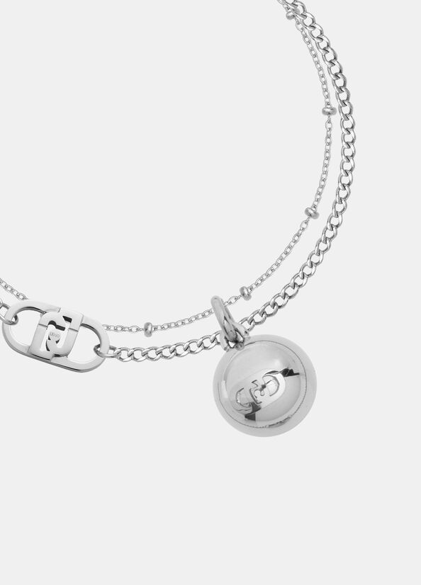 Bracciale multifilo con charm