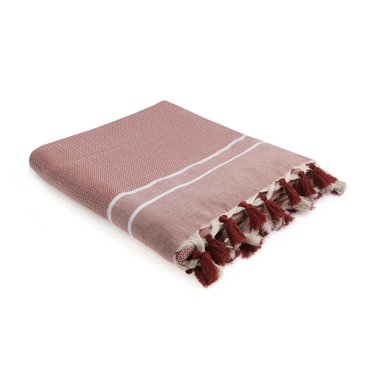 STOCKHOLM - Plaid coton  130x170 tomette