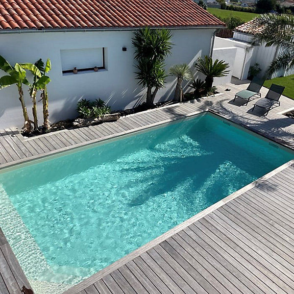 Kit terrasse complet - PADOUK - Ep.21 mm x l.145 mm - L.0,90 m/ 60 m²