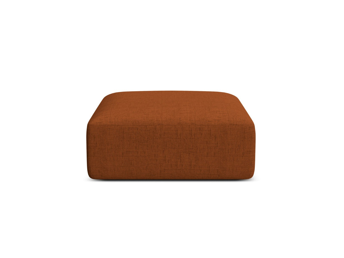 Cosmopolitan Design Poef Campi structurele stof baksteen - 90x90x40cm