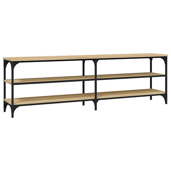 Meuble TV chêne sonoma 160x30x50 cm bois d ingénierie