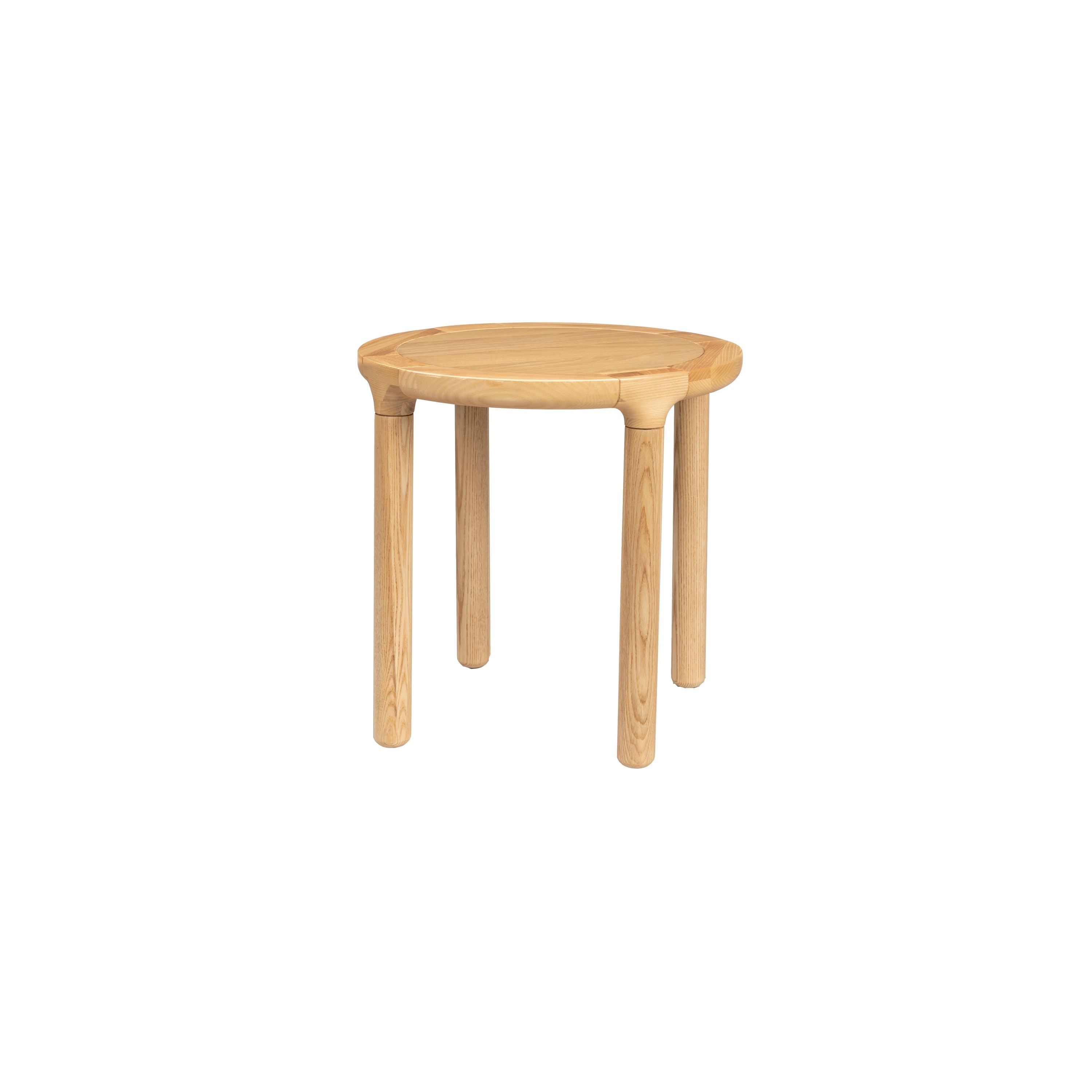 Zuiver Storm Bijzettafel Rond 45 cm Hout Naturel