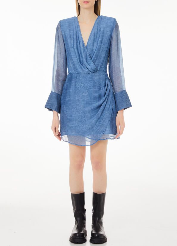 Abito in seta stampata