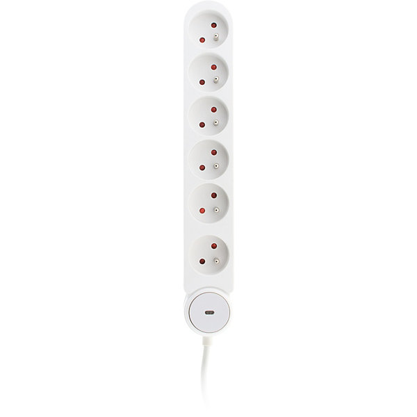 Multiprise Iota 6x16A   interrupteur Zenitech