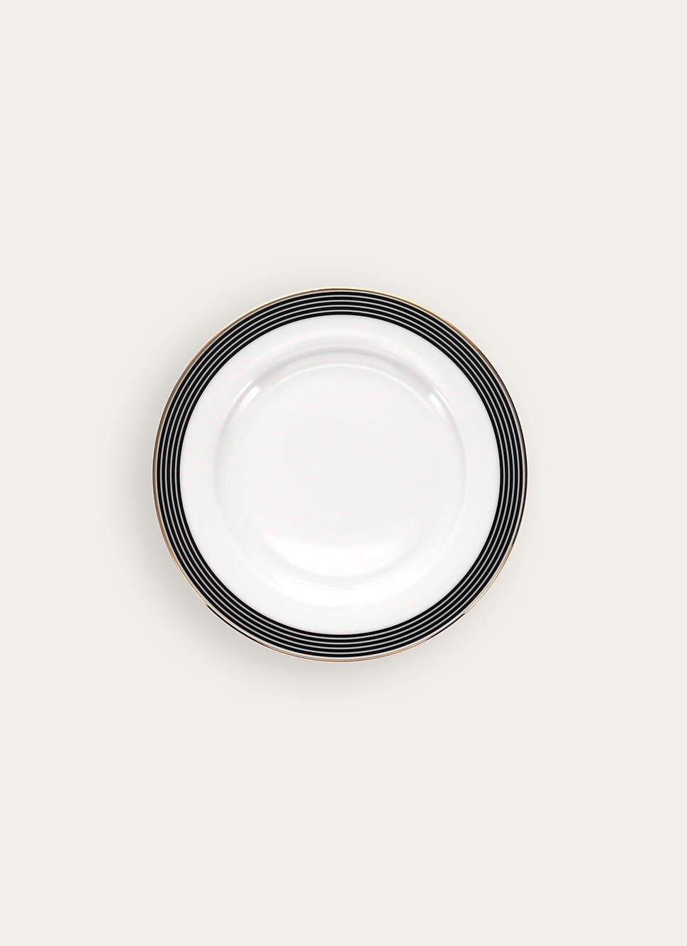 ASSIETTE à DESSERT EN PORCELAINE SONGE NOIR