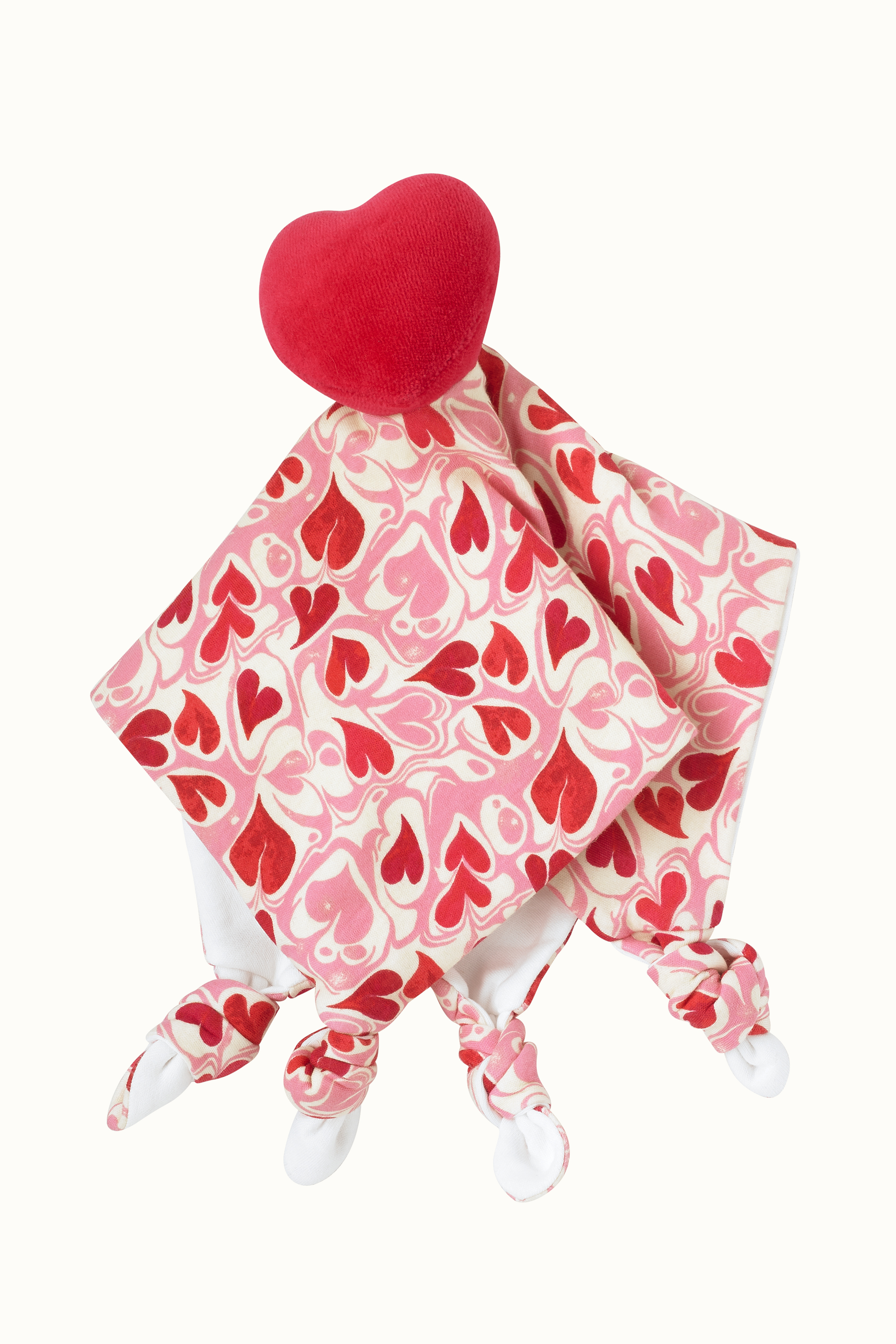 Marble Hearts Ditsy Baby Comforter