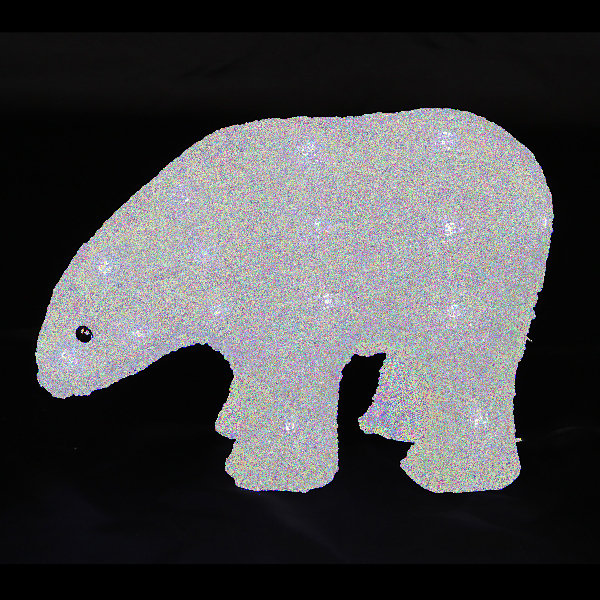 Ours lumineux solaire à LED blanc