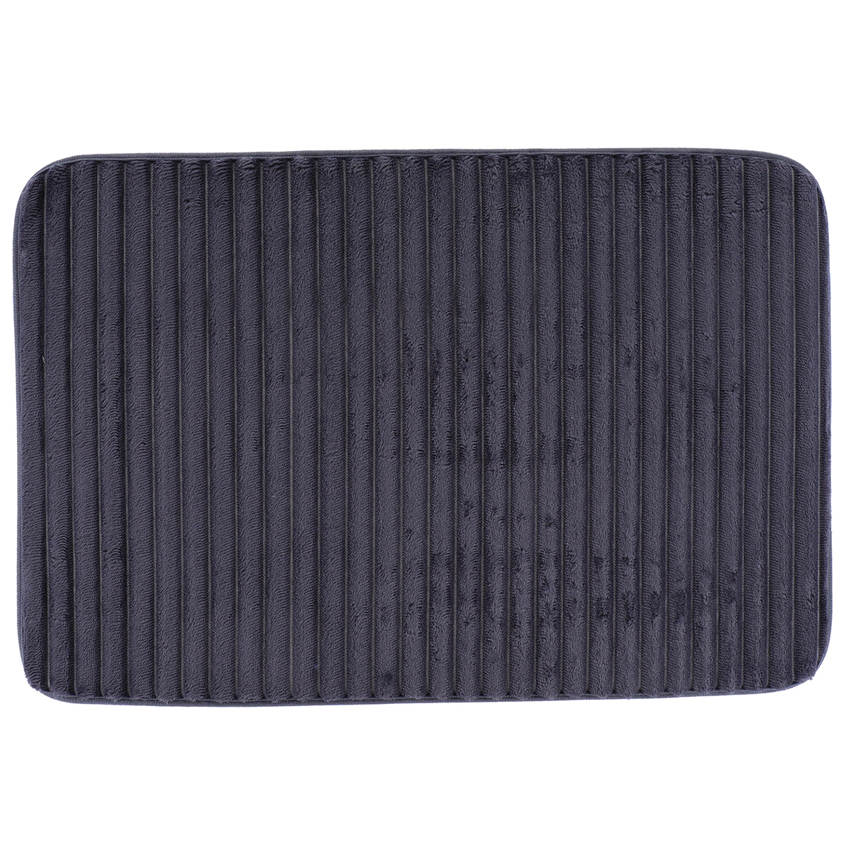 Tapete wc em poliéster cinza escuro 40x60cm