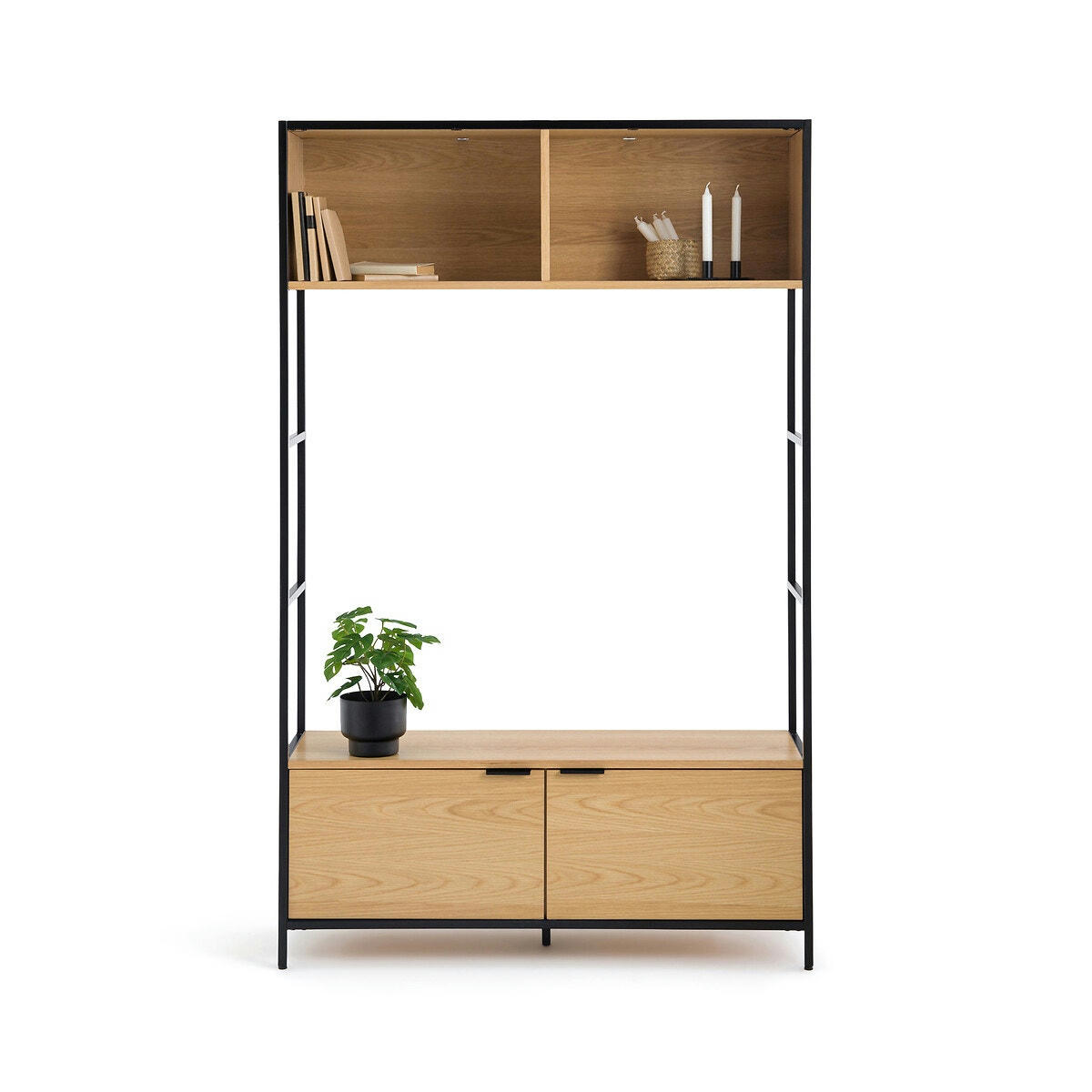 Meuble TV modulable 2 niches 2 portes, Volga