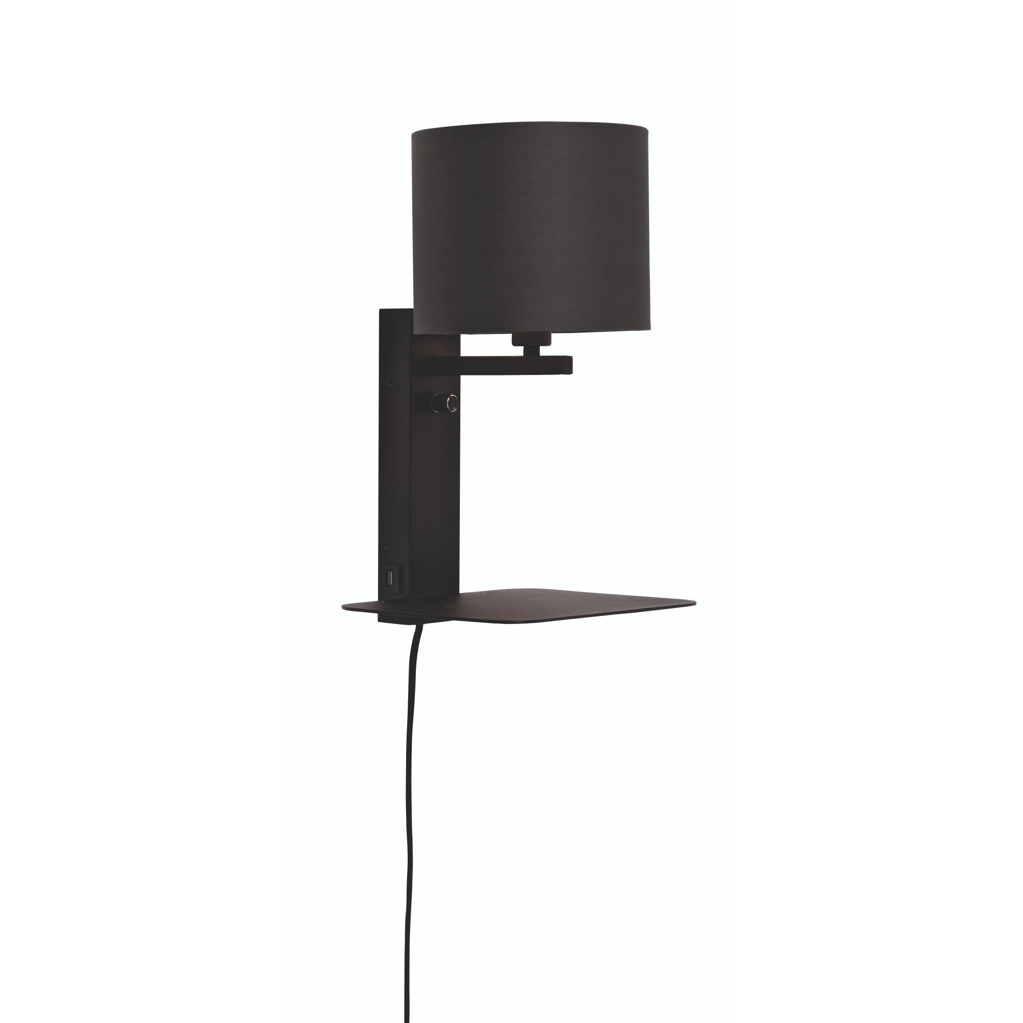 it's about RoMi wandlamp Florence - zwart - 24x22x42cm
