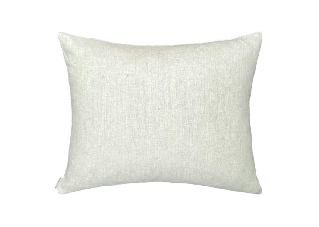 - Housse de coussin velours soie ikat  40x50 rose