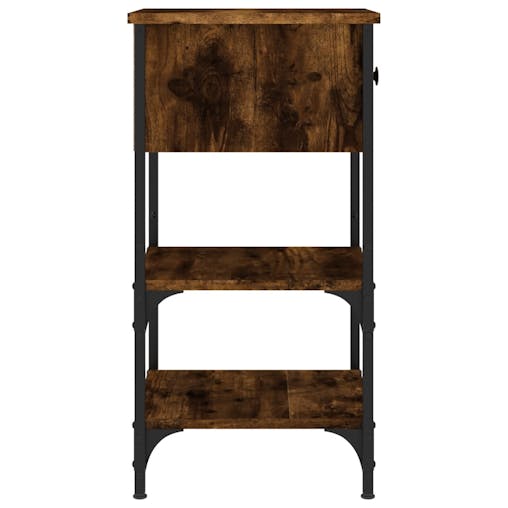 NNEVL Bedside Cabinets 2 pcs Smoked Oak 34x36x70 cm Engineered Wood