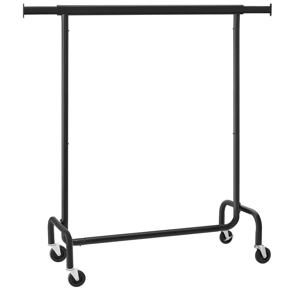 Clothes Rack with Wheels, Heavy-Duty Garment Rack with Extendable Hanging Rod, 286.6 lb Load Capacity, Clothing Rack