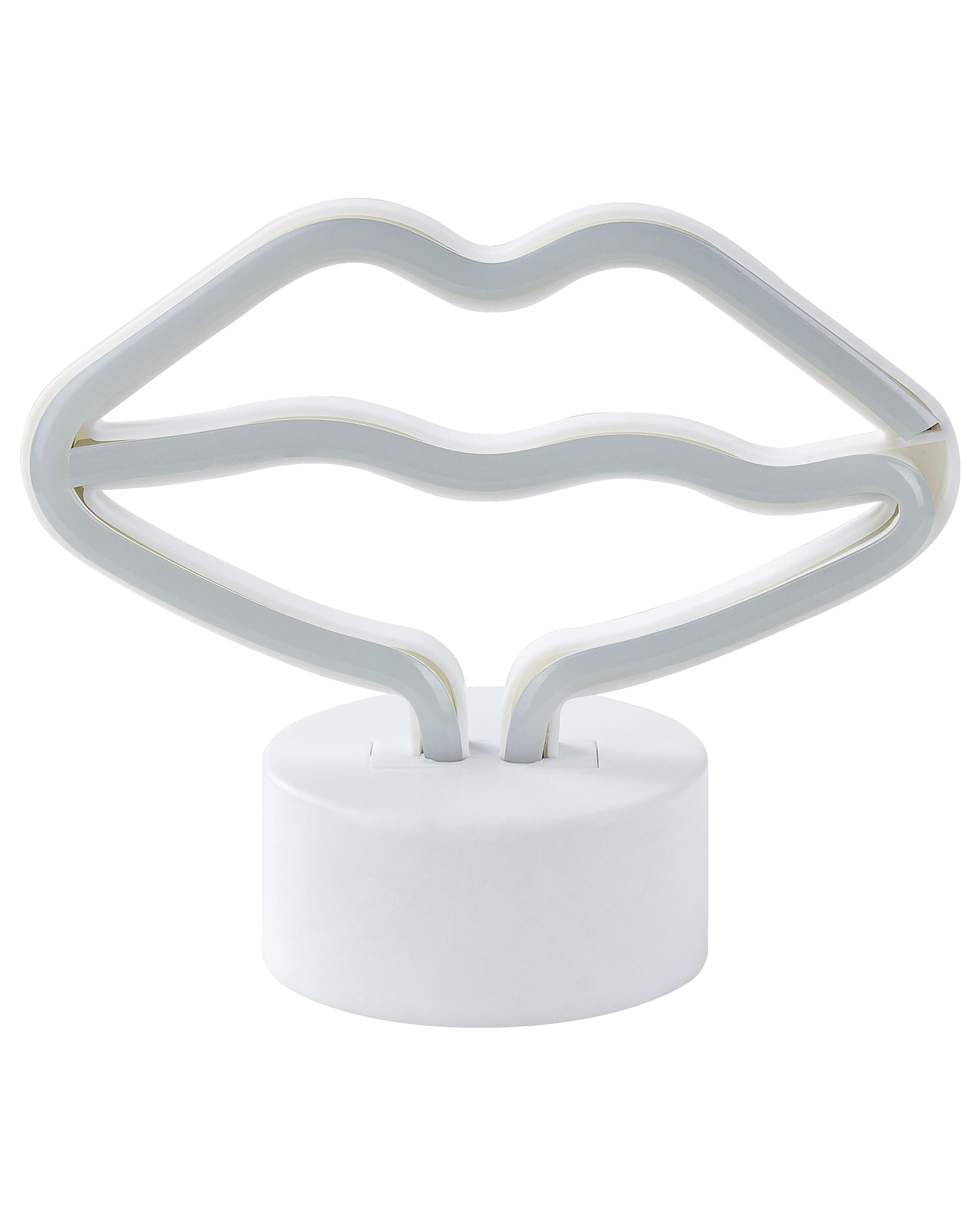 LED Neon Sign Lips FLORA Pink