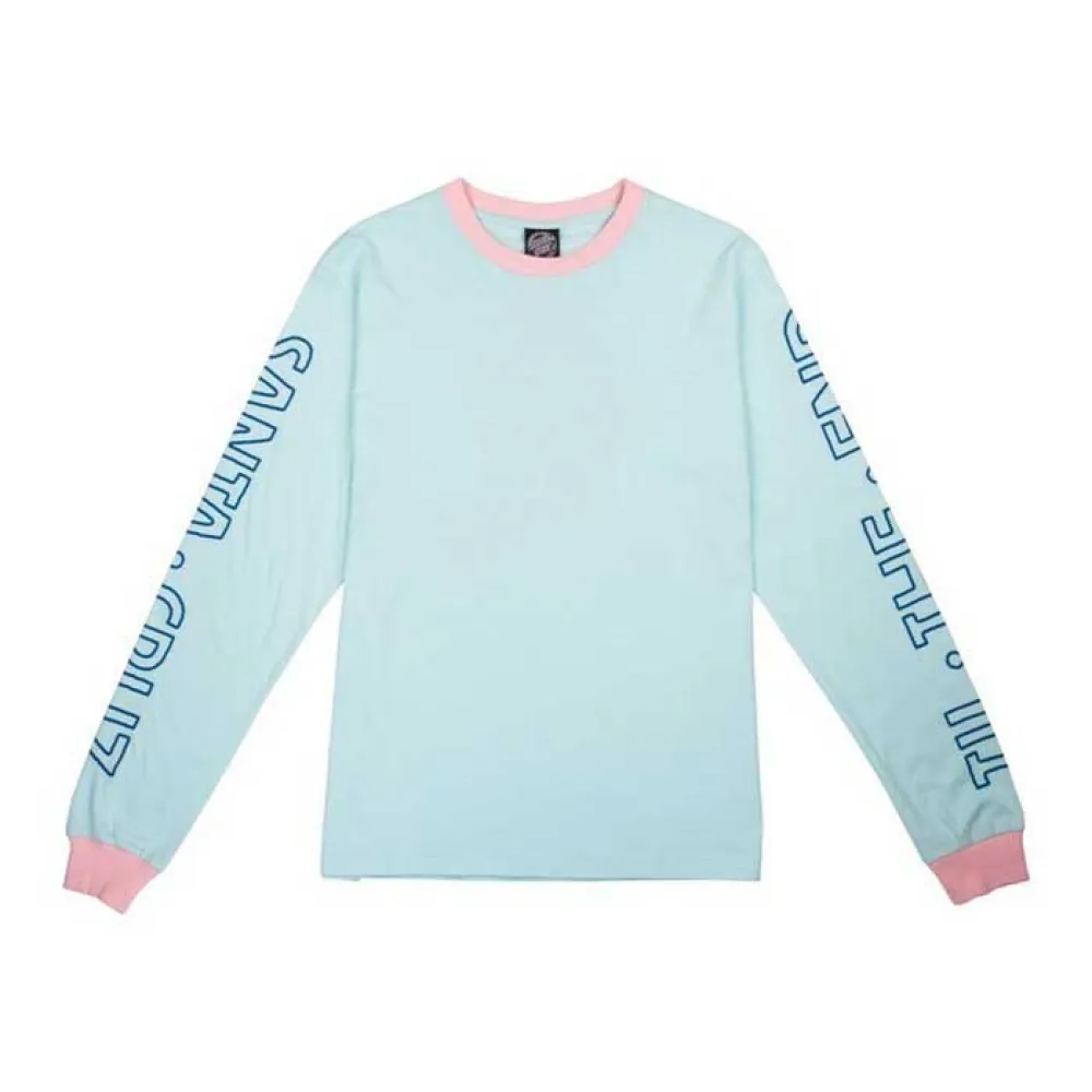 Santa Cruz Screaming skull sky long sleeve T-shirt