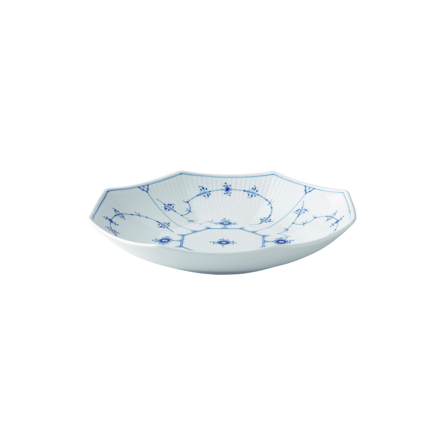 Musselmalet Riflet sk&aring;l 25 cm