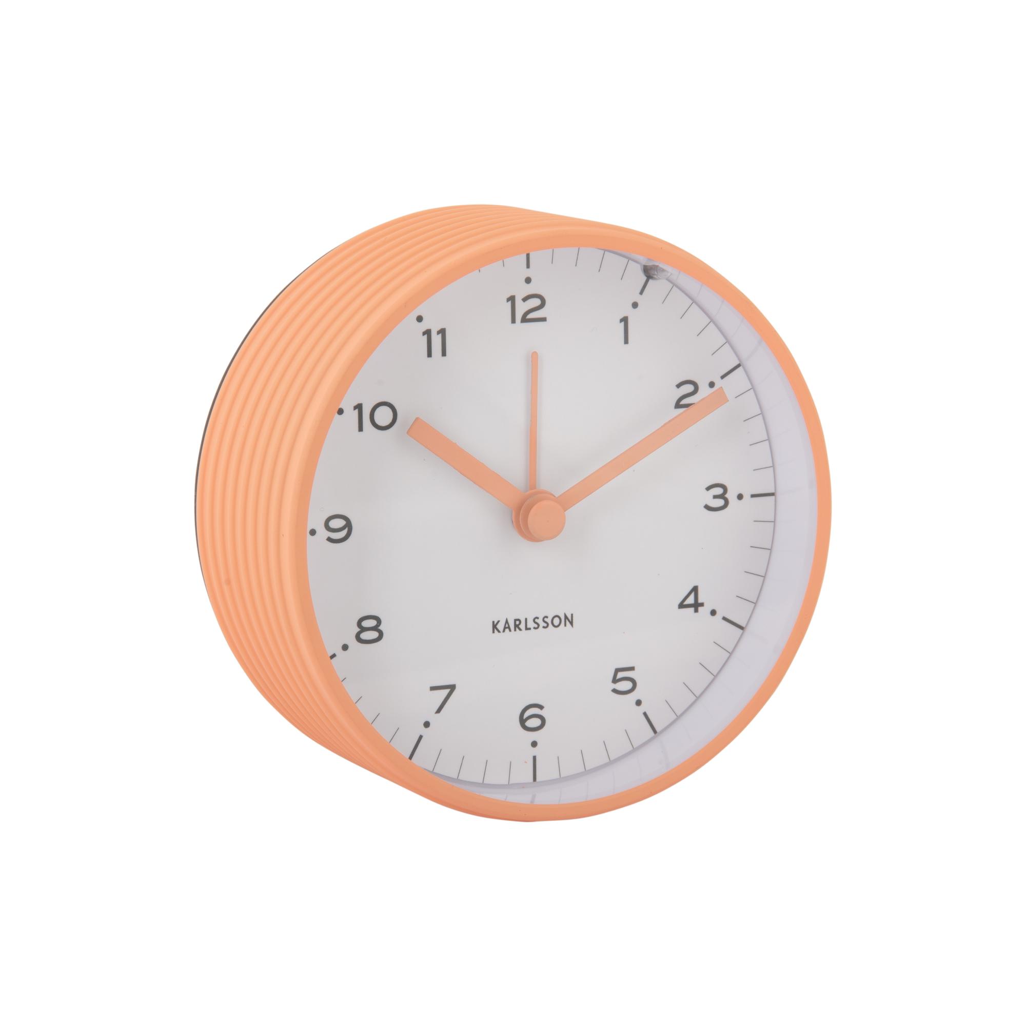 Karlsson wekker Circus Rings - oranje - Ø9cm