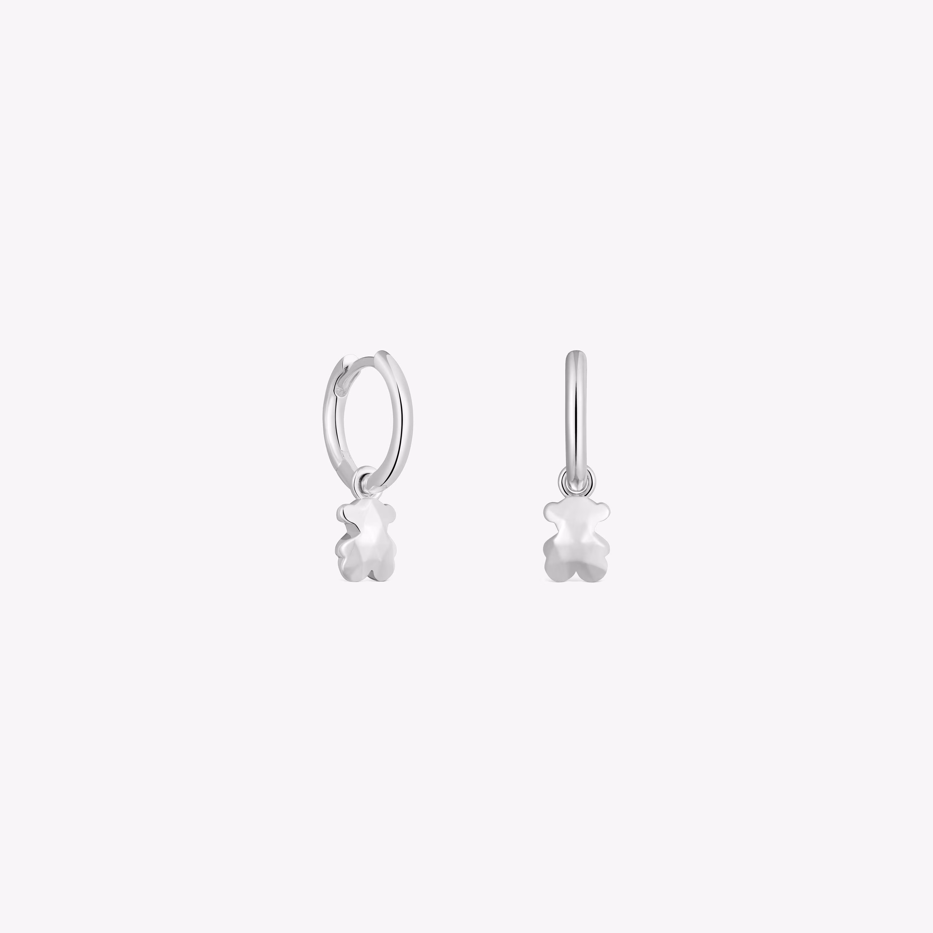 Pendientes aro de plata Icon Metal