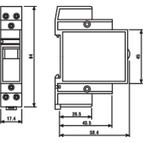 Finder 22.23.9.012.4000 Relais monostable modulaire 12 V DC 20 A pour rail DIN