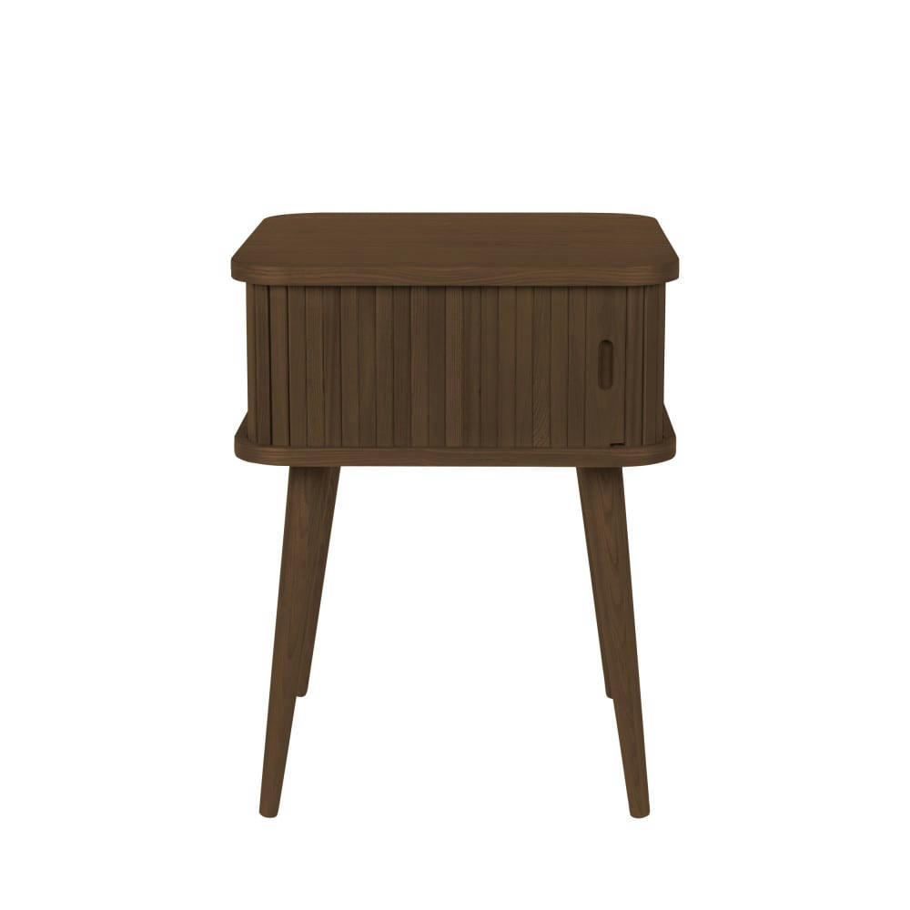 BARBIER - Table d'appoint design en bois foncé