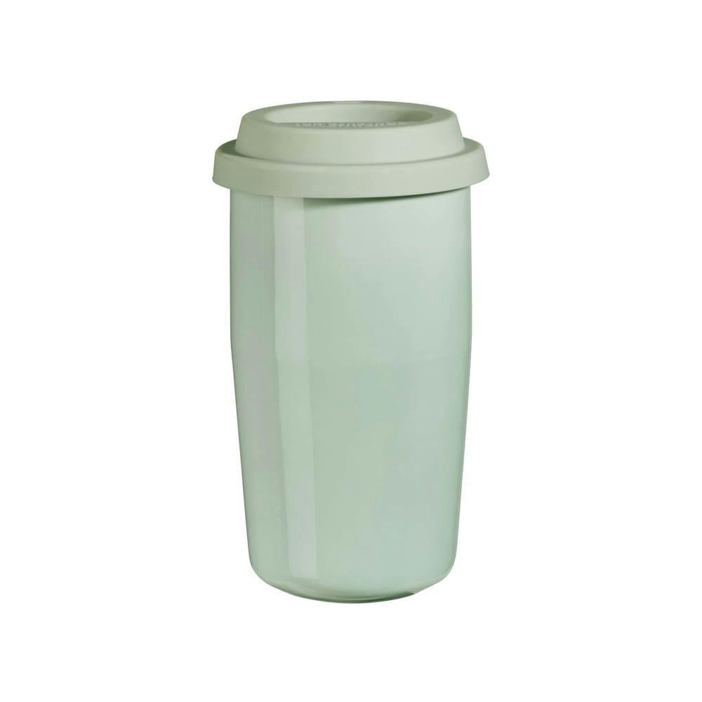 CUP & GO - Mug isotherme en porcelaine vert menthe 0,35cl