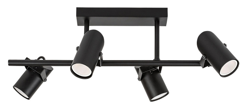 Spot sufitowy czarny matowy MAXIMILIAN 4xGU10x25W wym:21,5x57x20cm Rabalux