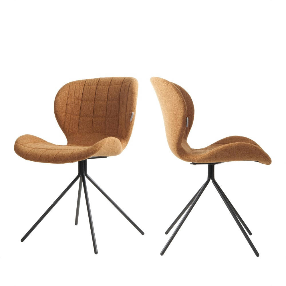 OMG - Lot de 2 chaises design camel