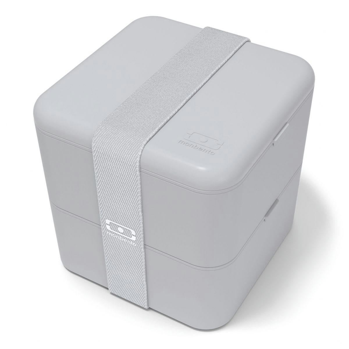 MB SQUARE - Bento gris coton 1,7L fabriqué en France