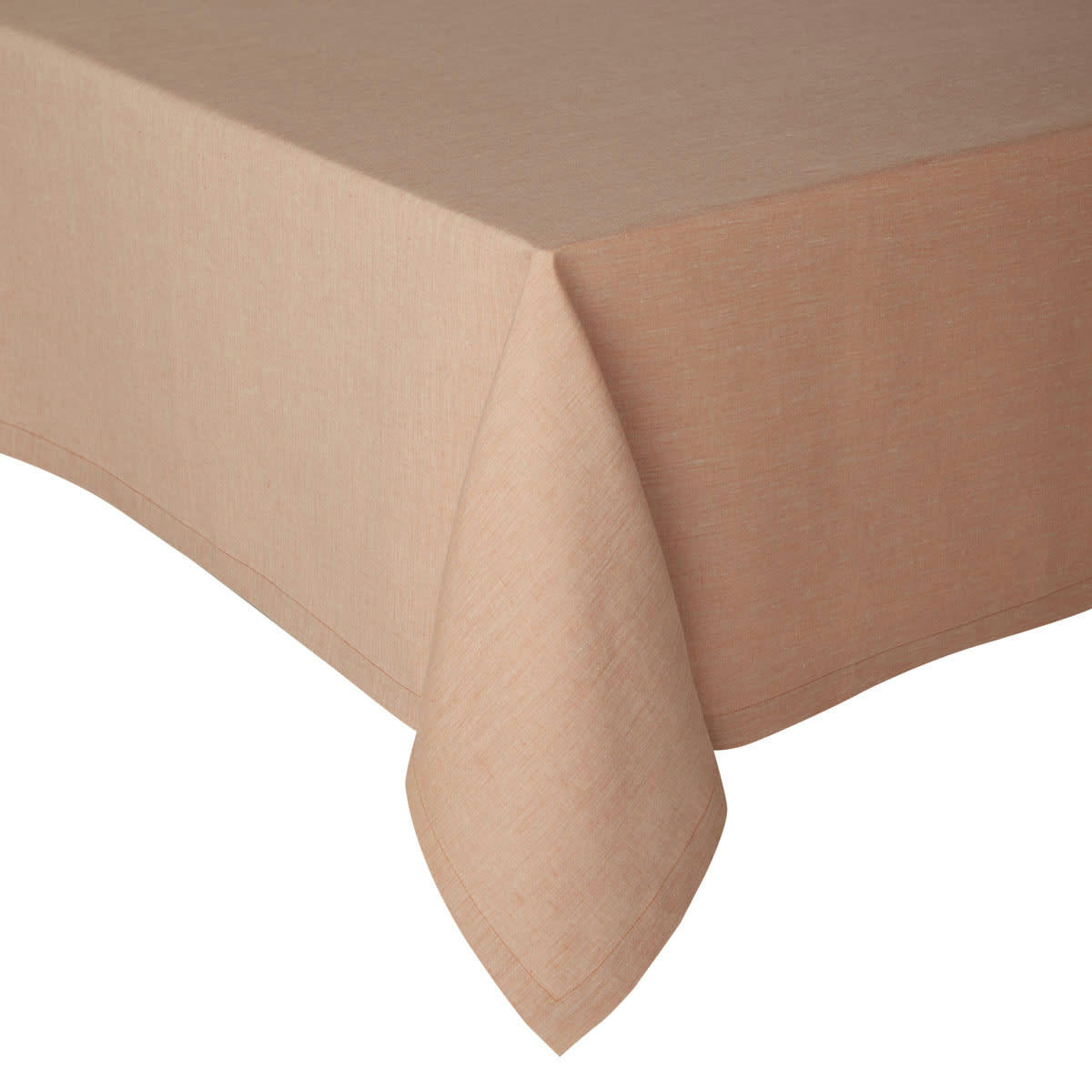 CHAMBRAY - Nappe en lin rouge 190x250
