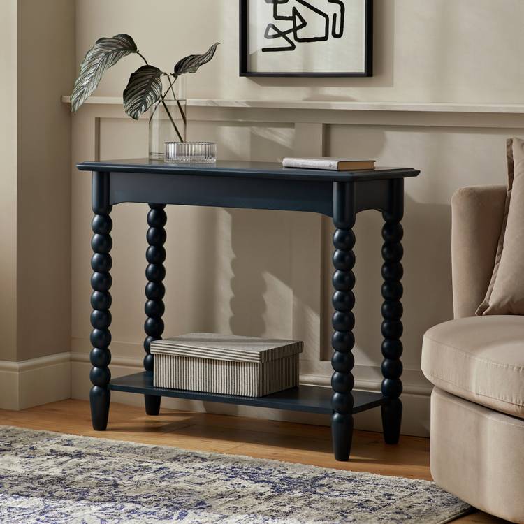 Habitat Blaire Bobbin Console Table - Navy