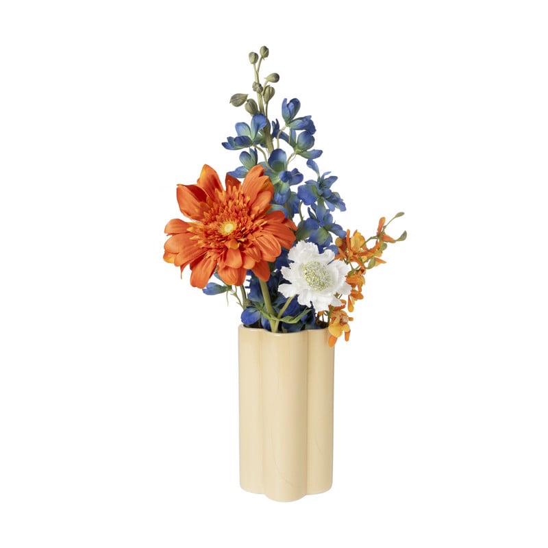 Vaas klaver - beige - &Oslash;10x18 cm