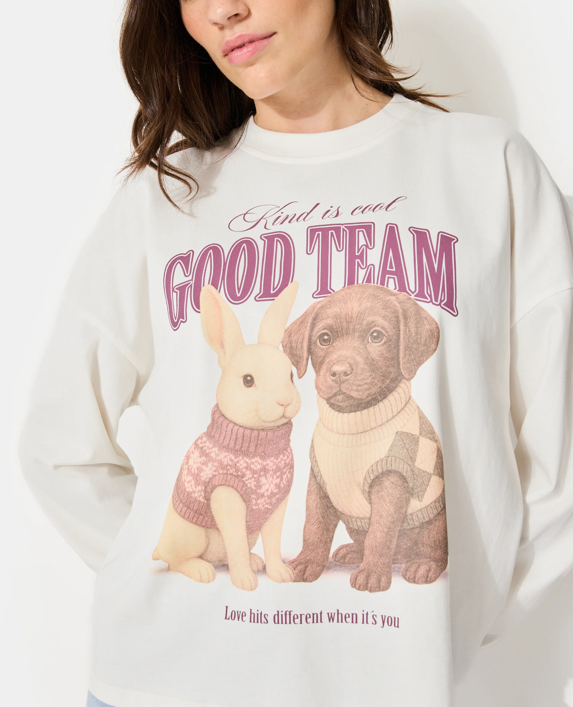 T-shirt manches longues avec print