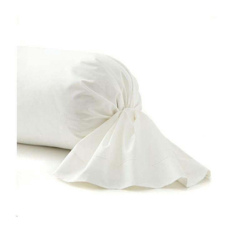 PERCALE MONTELEONE - Taie de traversin en Coton Blanc 185 cm